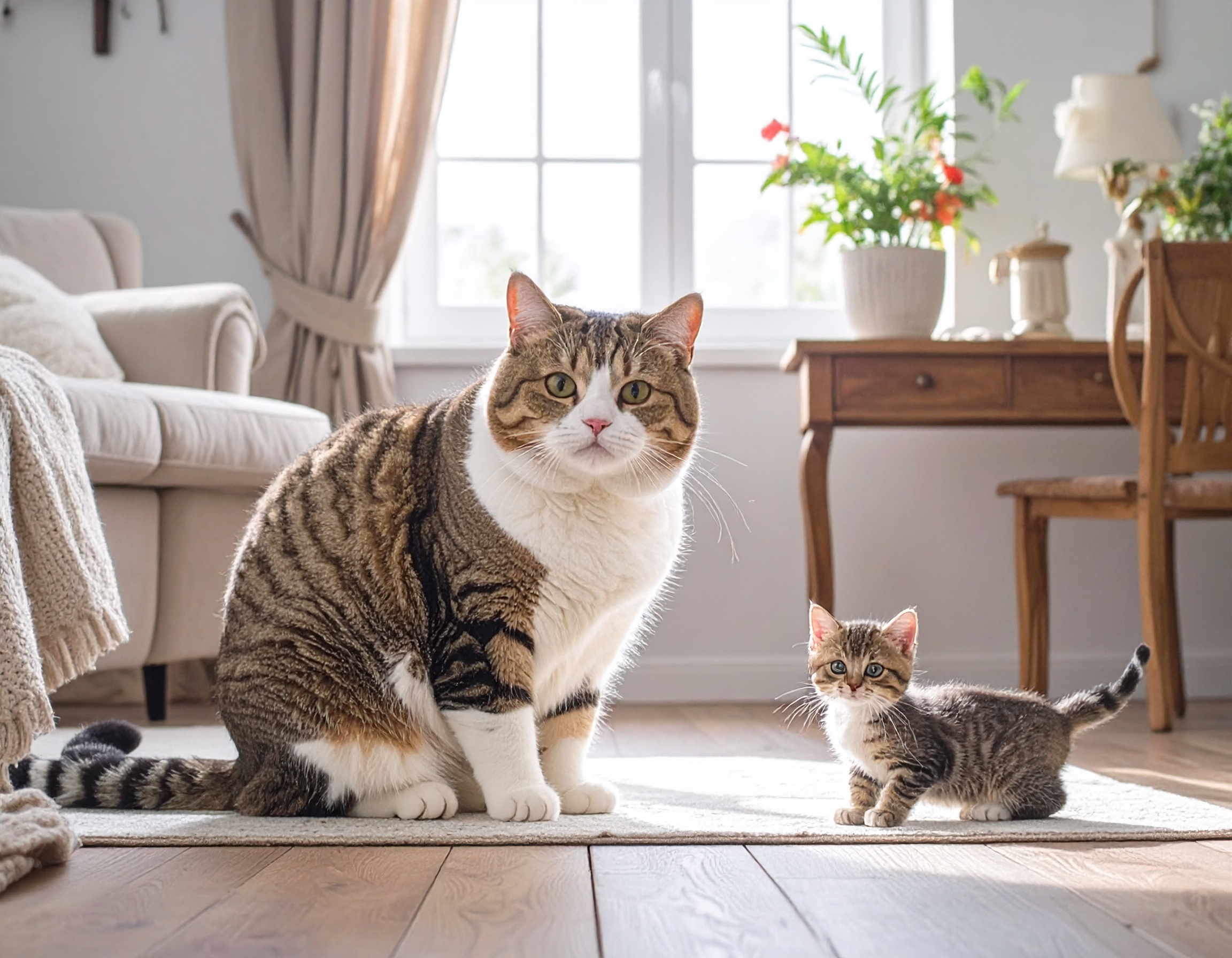 人間を大きな猫だと思っている子猫